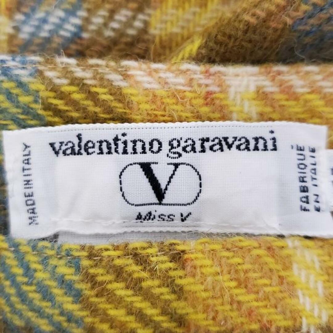 valentino garavani(ヴァレンティノガラヴァーニ)のVALENTINOGARAVANI(バレンチノガラバーニ) スカート サイズ38 M レディース美品  - ダークイエロー×ダークブラウン×マルチ ひざ丈/チェック柄 レディースのスカート(その他)の商品写真