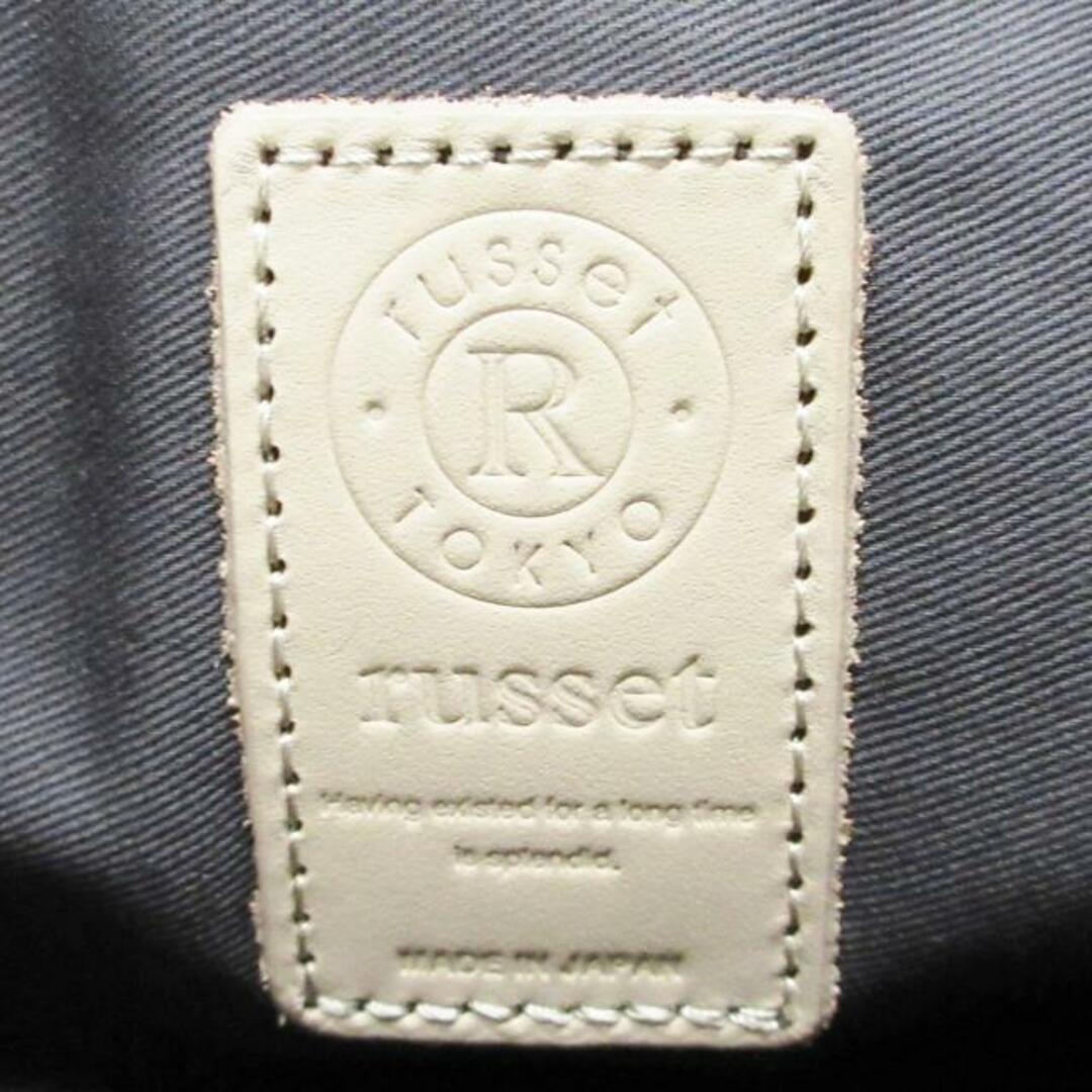 Russet(ラシット)のrusset(ラシット) ショルダーバッグ - ダークグレー×ピンクベージュ ナイロン×レザー レディースのバッグ(ショルダーバッグ)の商品写真