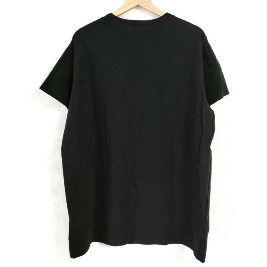 Yohji Yamamoto(ヨウジヤマモト)のyohjiyamamoto(ヨウジヤマモト) 半袖Tシャツ サイズ2 M メンズ - 黒×ライトグレー クルーネック メンズのトップス(Tシャツ/カットソー(半袖/袖なし))の商品写真