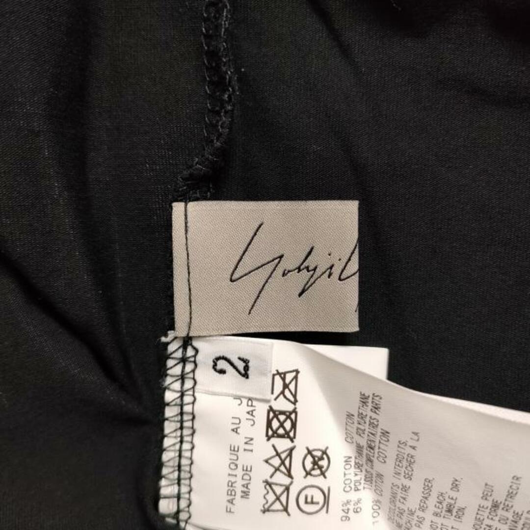 Yohji Yamamoto(ヨウジヤマモト)のyohjiyamamoto(ヨウジヤマモト) 半袖Tシャツ サイズ2 M メンズ - 黒×ライトグレー クルーネック メンズのトップス(Tシャツ/カットソー(半袖/袖なし))の商品写真