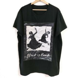 Yohji Yamamoto - yohjiyamamoto(ヨウジヤマモト) 半袖Tシャツ サイズ2 M メンズ - 黒×ライトグレー クルーネック