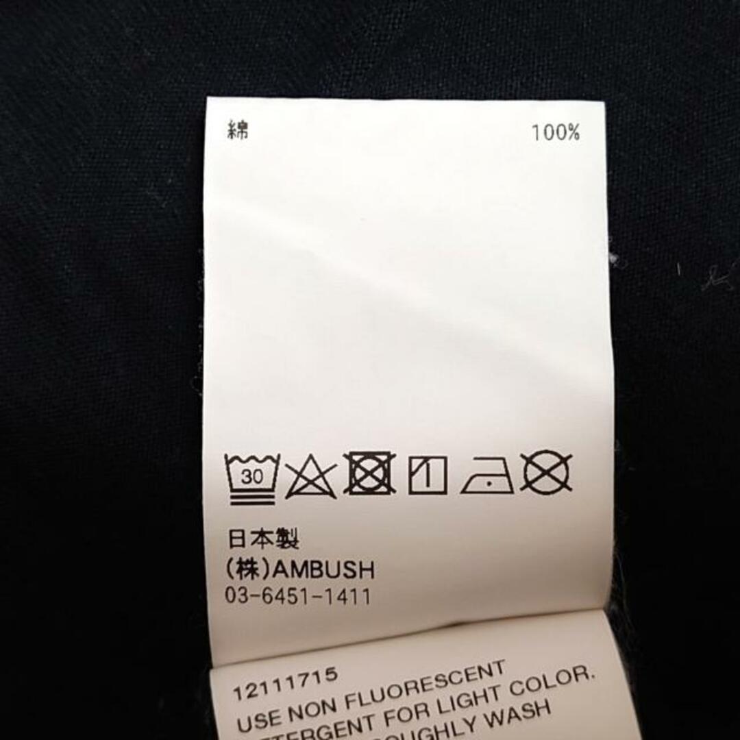 AMBUSH(アンブッシュ)のAMBUSH(アンブッシュ) 半袖Tシャツ サイズ1 S メンズ - 黒×白×イエロー クルーネック メンズのトップス(Tシャツ/カットソー(半袖/袖なし))の商品写真