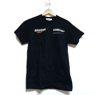 アンブッシュ(AMBUSH)のAMBUSH(アンブッシュ) 半袖Tシャツ サイズ1 S メンズ - 黒×白×イエロー クルーネック(Tシャツ/カットソー(半袖/袖なし))