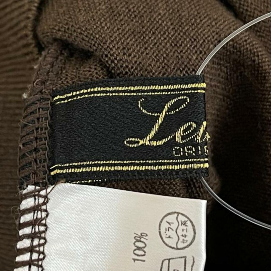 leilian(レリアン)のLeilian(レリアン) 長袖セーター サイズ9 M レディース - ダークブラウン ハイネック レディースのトップス(ニット/セーター)の商品写真
