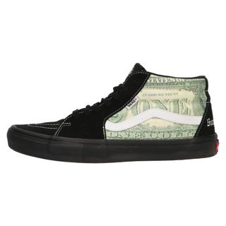 ヴァンズ(VANS)のVANS ヴァンズ 23SS×Supreme Dollar Skate Grosso Mid×シュプリーム ドルモチーフ スケートグロッソ ミッドカットスニーカー VN0A5FCGBMA ブラック US10/28cm(スニーカー)