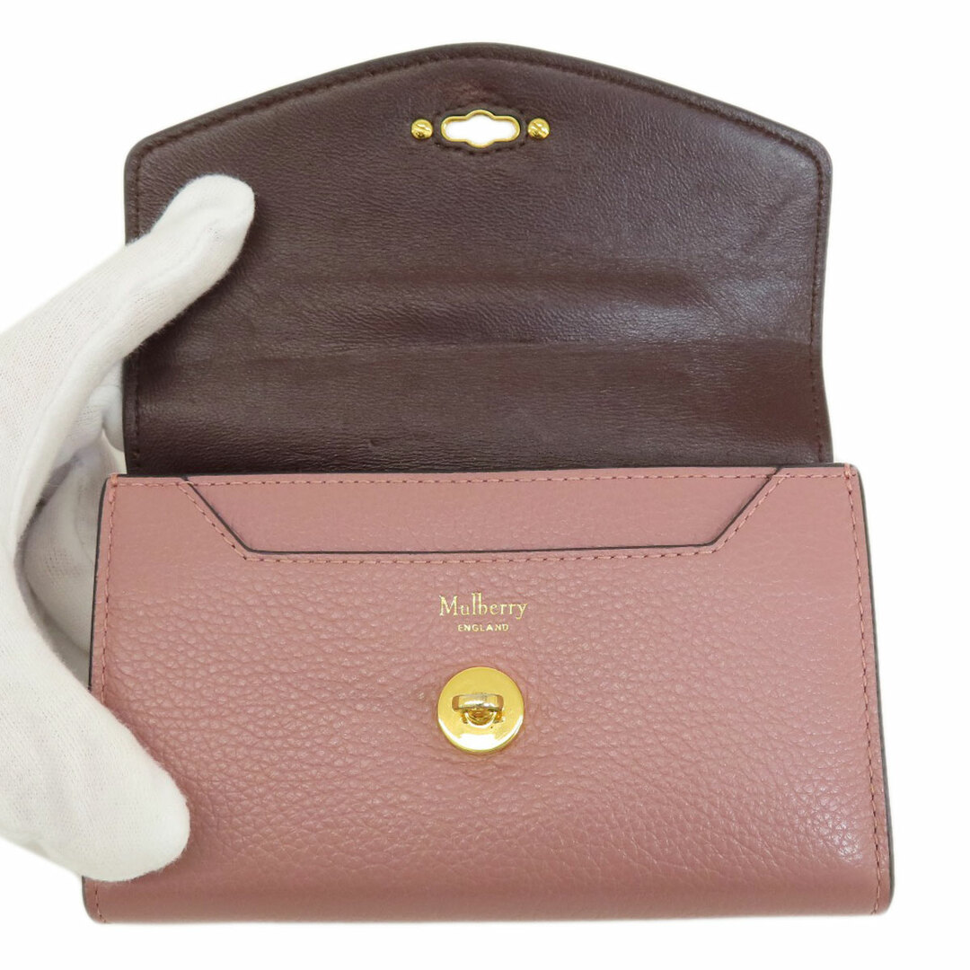 Mulberry(マルベリー)のMULBERRY ロゴ 二つ折り財布（小銭入れあり） レザー レディース レディースのファッション小物(財布)の商品写真