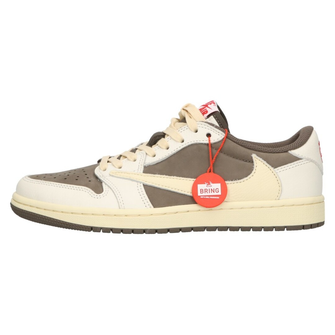 NIKE(ナイキ)のNIKE ナイキ ×TRAVIS SCOTT AIR JORDAN 1 LOW OG REVERSE MOCHA DM7866-162 トラヴィススコット エアジョーダン1 ローカットスニーカー リバースモカ US7.5/25.5cm メンズの靴/シューズ(スニーカー)の商品写真