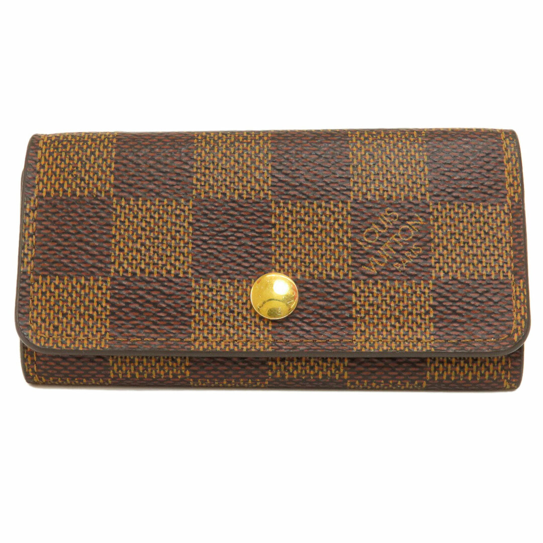 LOUIS VUITTON(ルイヴィトン)のLOUIS VUITTON N62631 ミュルティクレ4 ダミエ エベヌ キーケース ダミエキャンバス レディース レディースのファッション小物(キーケース)の商品写真