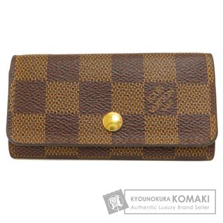 ルイヴィトン(LOUIS VUITTON)のLOUIS VUITTON N62631 ミュルティクレ4 ダミエ エベヌ キーケース ダミエキャンバス レディース(キーケース)