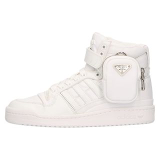 プラダ(PRADA)のPRADA プラダ ×adidas Forum High フォーラムハイカットスニーカー ホワイト2TG193 23cm/US5(スニーカー)