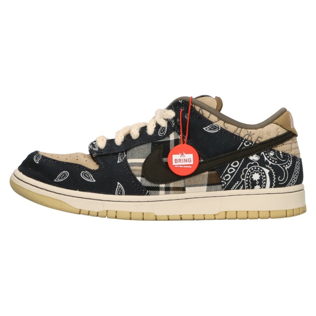 NIKE(ナイキ)のNIKE ナイキ DUNK LOW PRM QS TRAVIS SCOTT CACTUS JACK トラビススコット ダンクロープレミアムカクタスジャックスニーカー ネイビー/ベージュ US9.5/27.5cm CT5053-001 メンズの靴/シューズ(スニーカー)の商品写真