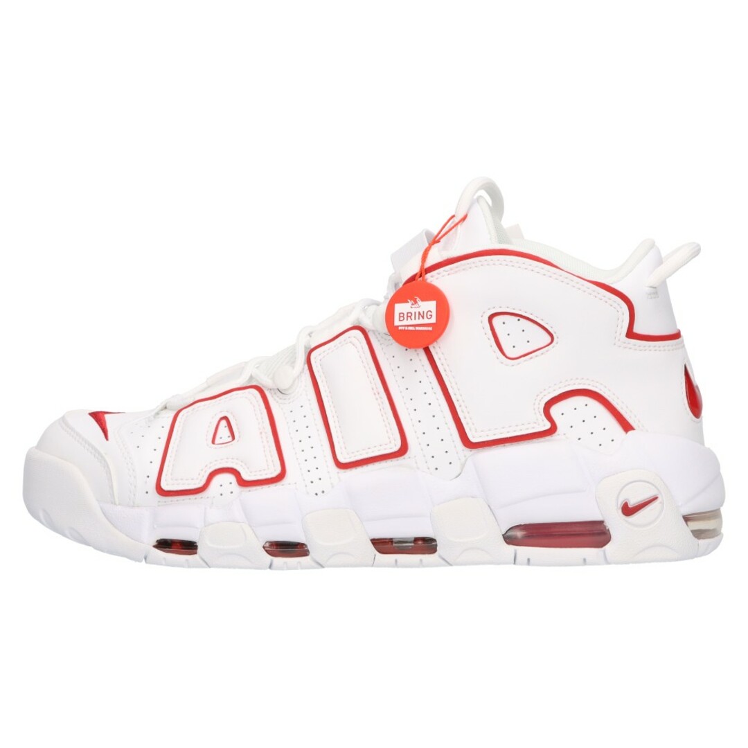 NIKE(ナイキ)のNIKE ナイキ AIR MORE UPTEMPO VARSITY RED 921948-102 エアモア アップテンポ バーシティレッド ハイカットスニーカー US12/30cm ホワイト/レッド メンズの靴/シューズ(スニーカー)の商品写真