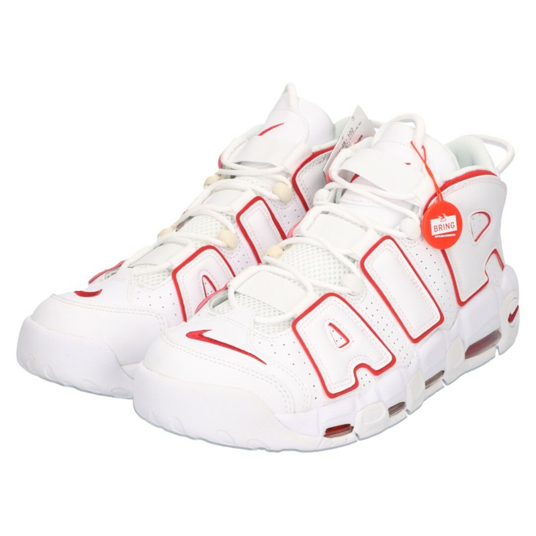 NIKE(ナイキ)のNIKE ナイキ AIR MORE UPTEMPO VARSITY RED 921948-102 エアモア アップテンポ バーシティレッド ハイカットスニーカー US12/30cm ホワイト/レッド メンズの靴/シューズ(スニーカー)の商品写真