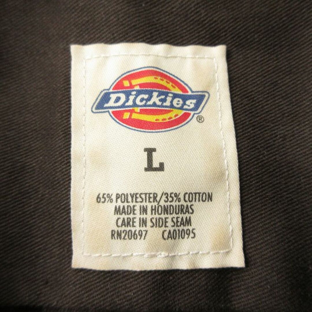 Dickies(ディッキーズ)のXL★古着 ディッキーズ Dickies 半袖 ワーク シャツ メンズ 茶 ブラウン 24mar23 中古 トップス メンズのトップス(シャツ)の商品写真