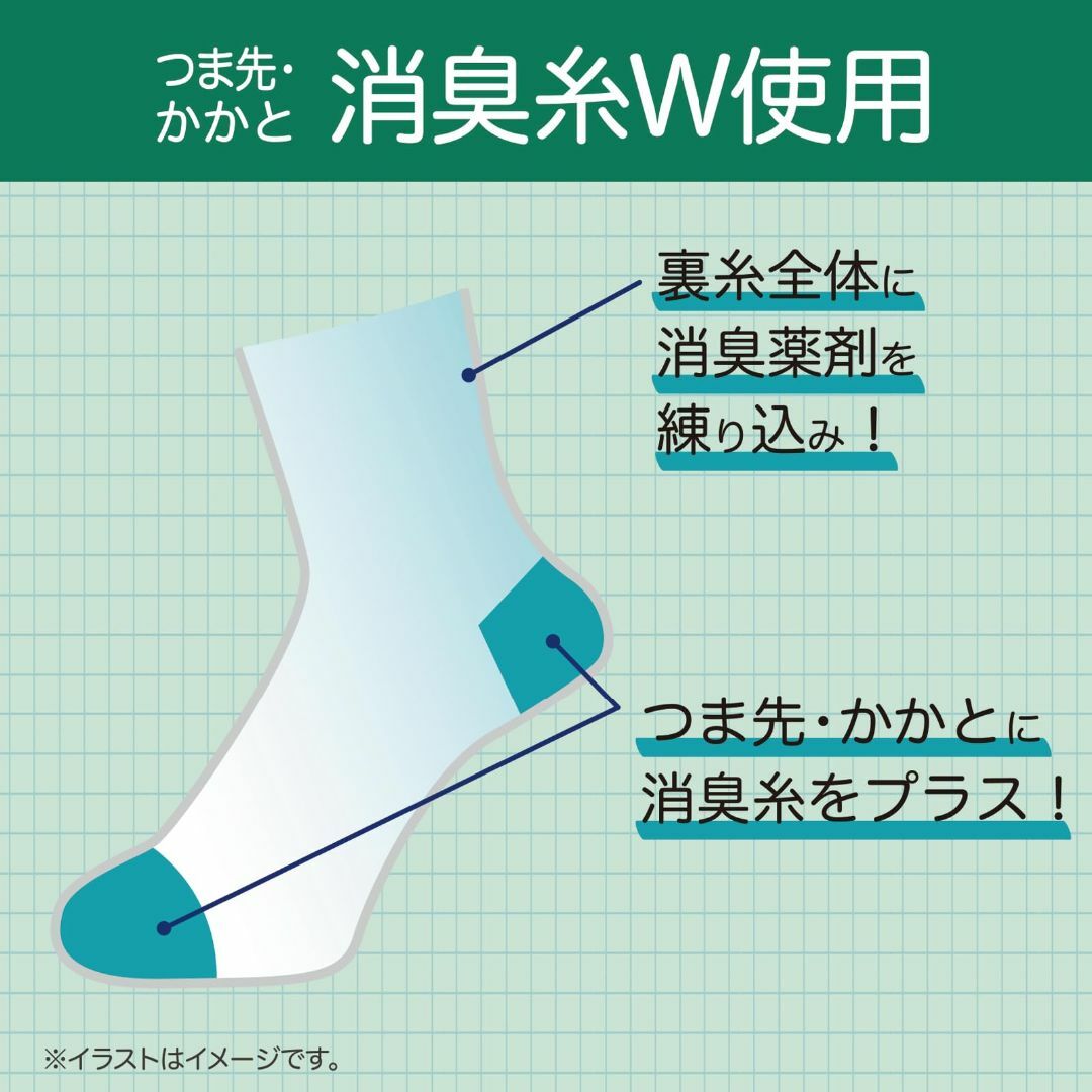 [オカモト] 学校へ行こう スクールソックス 4足組 ハイソックス丈 銀イオン  キッズ/ベビー/マタニティのベビー服(~85cm)(その他)の商品写真