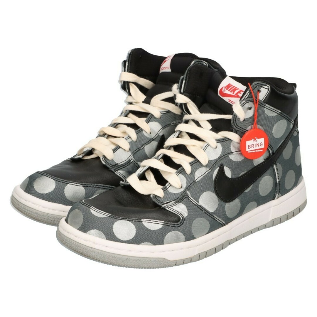 NIKE(ナイキ)のNIKE ナイキ DUNK HIGH SUPREME '08 LE 'POLKA DOT 317893-002 ダンク ハイ サプリーム 08 LE ポルカ ドット ハイカットスニーカー グレー US9/27cm メンズの靴/シューズ(スニーカー)の商品写真