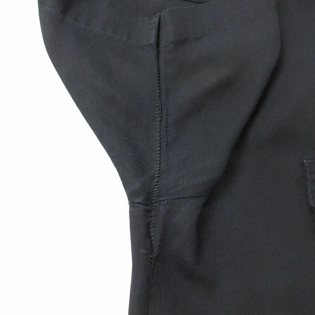 Dickies(ディッキーズ)のXL★古着 ディッキーズ Dickies 半袖 ワーク シャツ メンズ ロング丈 黒 ブラック 24mar25 中古 トップス メンズのトップス(シャツ)の商品写真