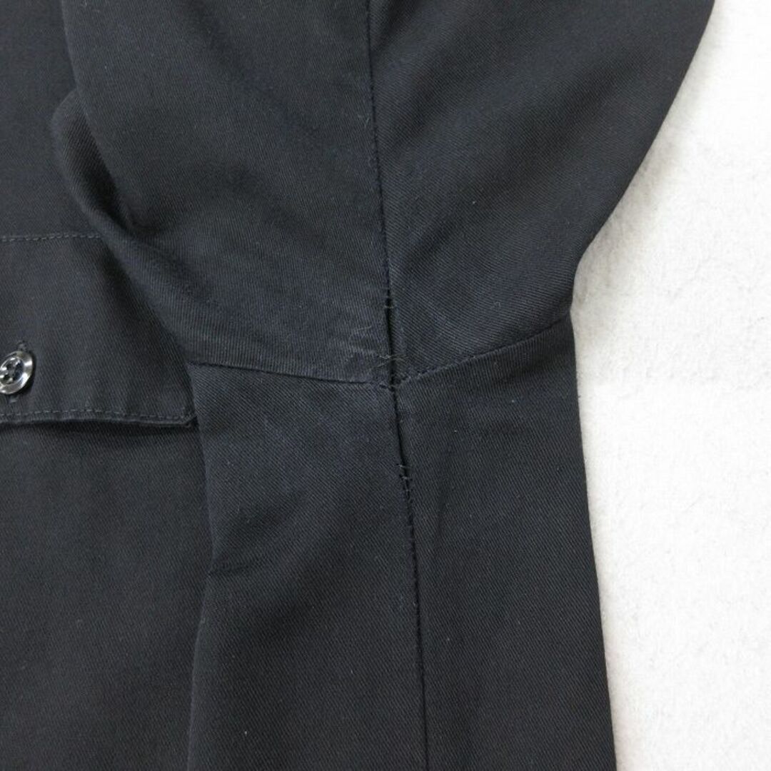 Dickies(ディッキーズ)のXL★古着 ディッキーズ Dickies 半袖 ワーク シャツ メンズ ロング丈 黒 ブラック 24mar25 中古 トップス メンズのトップス(シャツ)の商品写真