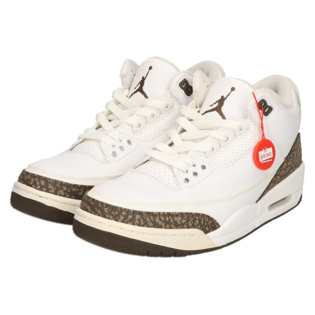 NIKE(ナイキ)のNIKE ナイキ AIR JORDAN 3 RETRO MOCHA 136064-122 エアジョーダン 3 モカ ローカットスニーカー ホワイト/ブラウン US9/27cm メンズの靴/シューズ(スニーカー)の商品写真