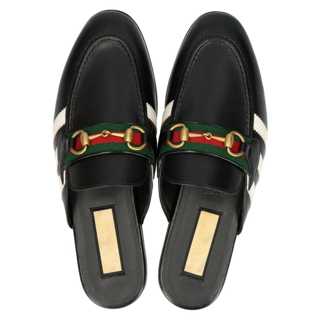 Gucci(グッチ)のGUCCI グッチ ×adidas ホースビット 3ストライプレザーサンダル スリッパ 721481 ブラック メンズの靴/シューズ(サンダル)の商品写真