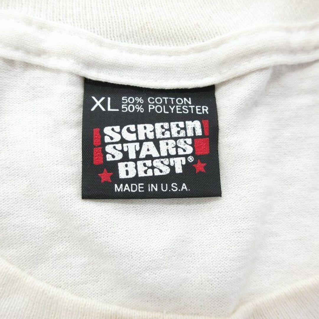 SCREEN STARS(スクリーンスターズ)のXL★古着 スクリーンスターズ 半袖 ビンテージ Tシャツ メンズ 80年代 80s STILL 男性 クルーネック USA製 白 ホワイト 24mar23 中古 メンズのトップス(Tシャツ/カットソー(半袖/袖なし))の商品写真