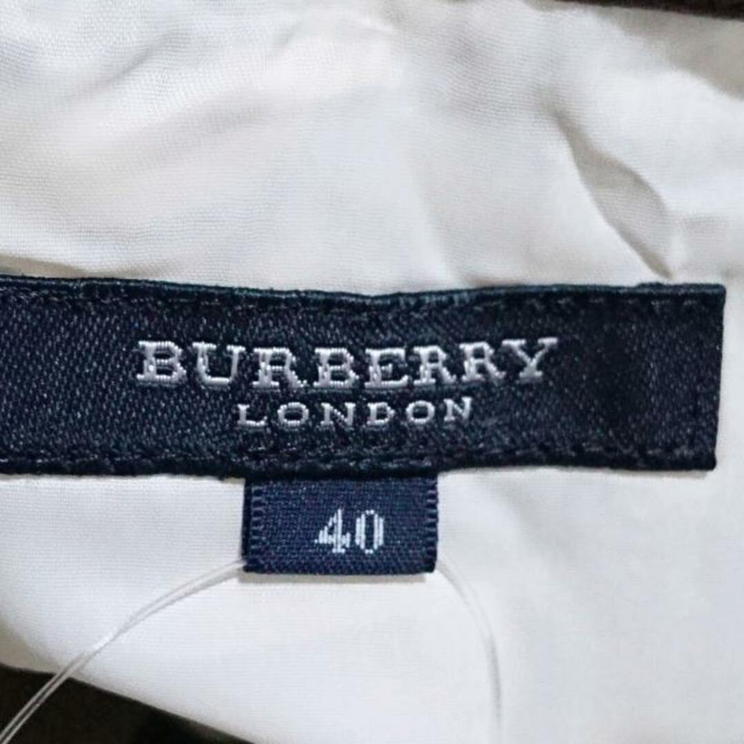 Burberry LONDON(バーバリーロンドン) スカート サイズ40 L レディース美品  - アイボリー×ダークブラウン ひざ丈/花柄 レディースのスカート(その他)の商品写真