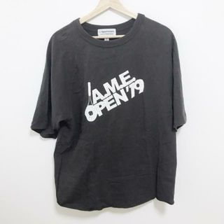 L'Appartement(アパルトモン) 半袖Tシャツ レディース - ダークブラウン クルーネック/ダメージ加工/Americana(Tシャツ(半袖/袖なし))