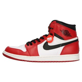 ナイキ(NIKE)のNIKE ナイキ 13年製 AIR JORDAN 1 RETRO HIGH CHICAGO エアジョーダン1レトロハイシカゴスニーカー ハイカットスニーカー レッド US11/29cm 332550-163(スニーカー)