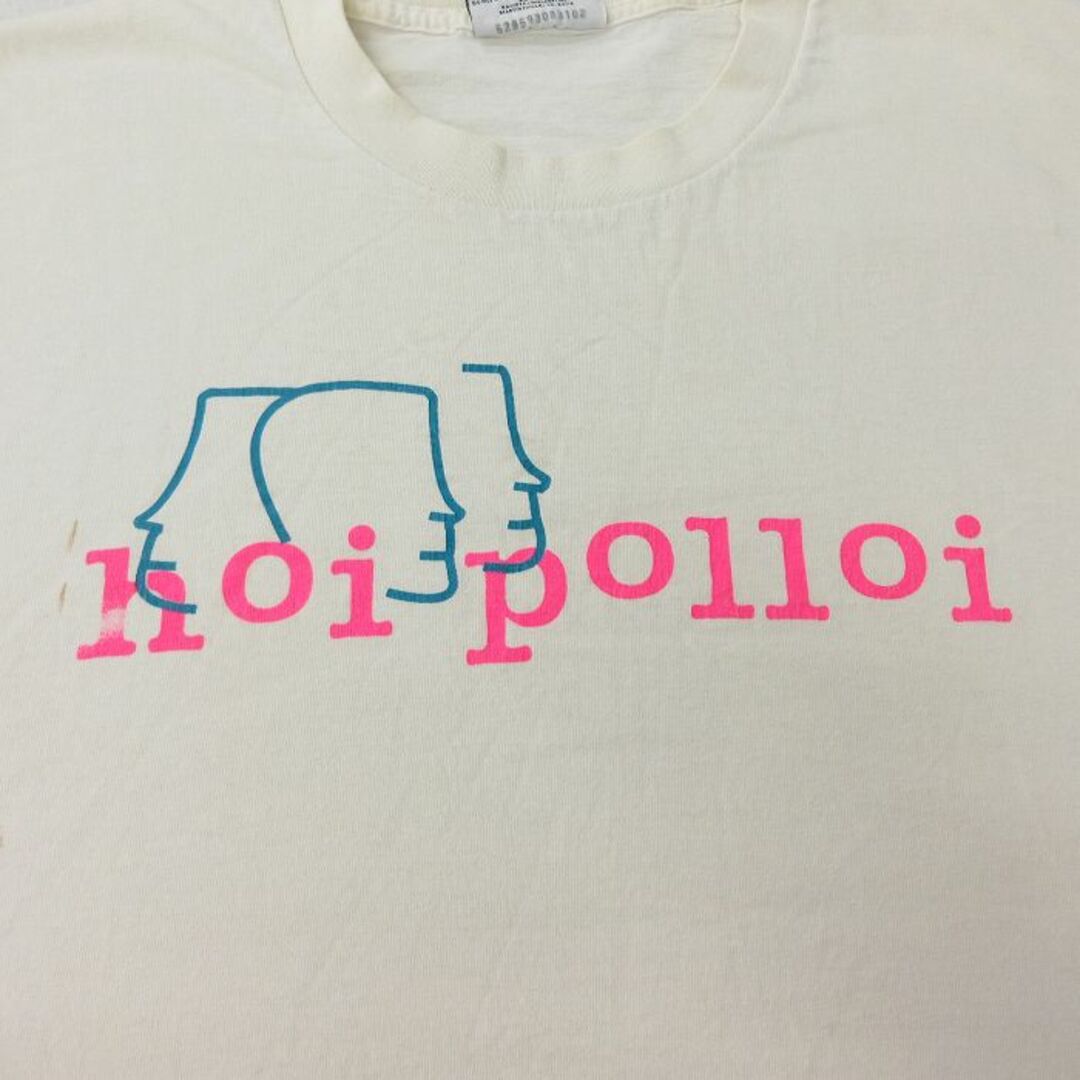 Lee(リー)のXL★古着 リー Lee 半袖 ビンテージ Tシャツ メンズ 90年代 90s hoi polloi コットン クルーネック USA製 白 ホワイト 24mar25 中古 メンズのトップス(Tシャツ/カットソー(半袖/袖なし))の商品写真