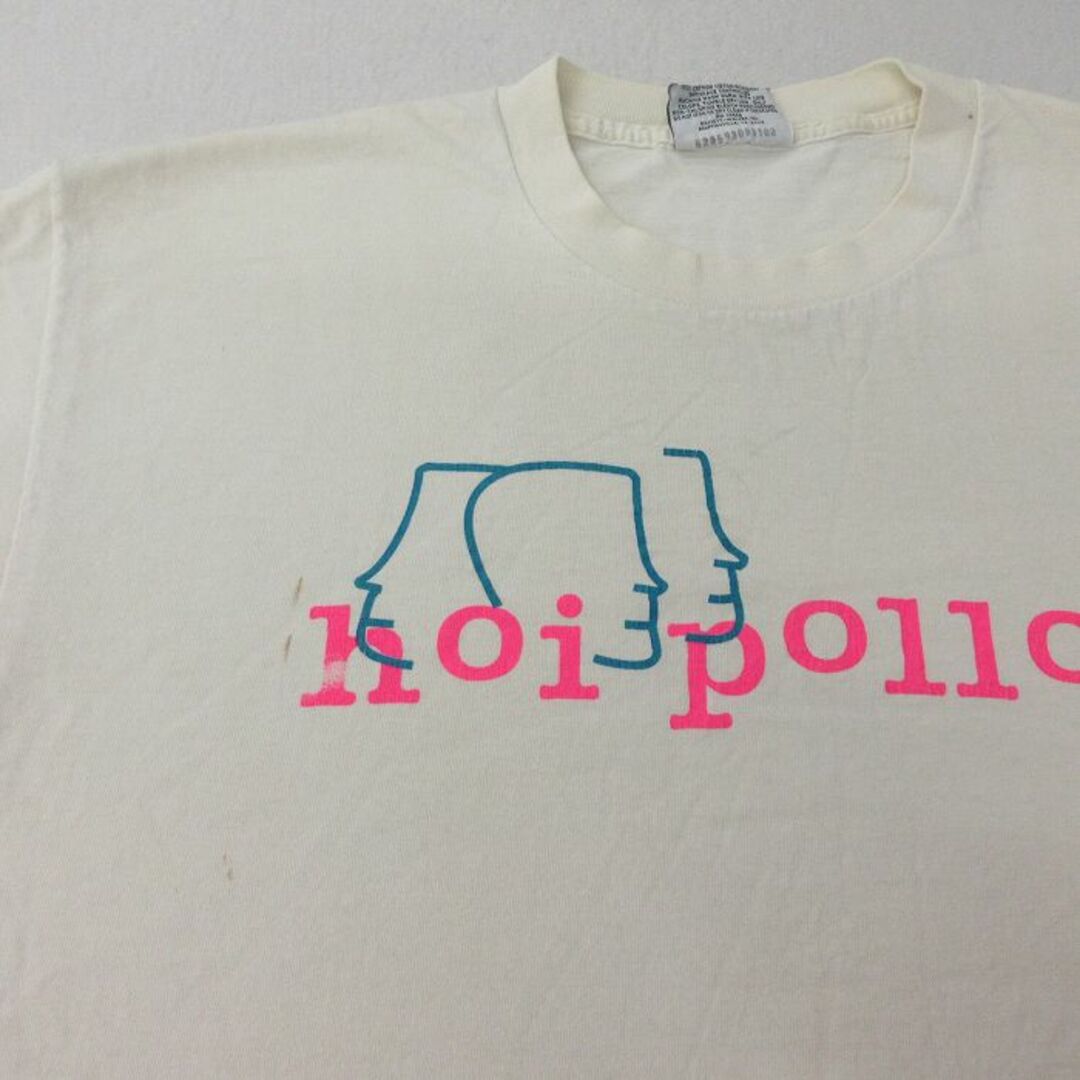 Lee(リー)のXL★古着 リー Lee 半袖 ビンテージ Tシャツ メンズ 90年代 90s hoi polloi コットン クルーネック USA製 白 ホワイト 24mar25 中古 メンズのトップス(Tシャツ/カットソー(半袖/袖なし))の商品写真