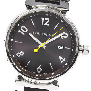 ルイヴィトン(LOUIS VUITTON)のルイ・ヴィトン LOUIS VUITTON Q1111 タンブール デイト クォーツ メンズ _805793(腕時計(アナログ))