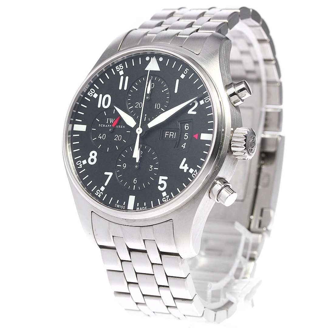 IWC(インターナショナルウォッチカンパニー)のIWC SCHAFFHAUSEN IW377704 パイロットウォッチ クロノグラフ 自動巻き メンズ 良品 _805342 メンズの時計(腕時計(アナログ))の商品写真