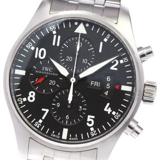 インターナショナルウォッチカンパニー(IWC)のIWC SCHAFFHAUSEN IW377704 パイロットウォッチ クロノグラフ 自動巻き メンズ 良品 _805342(腕時計(アナログ))