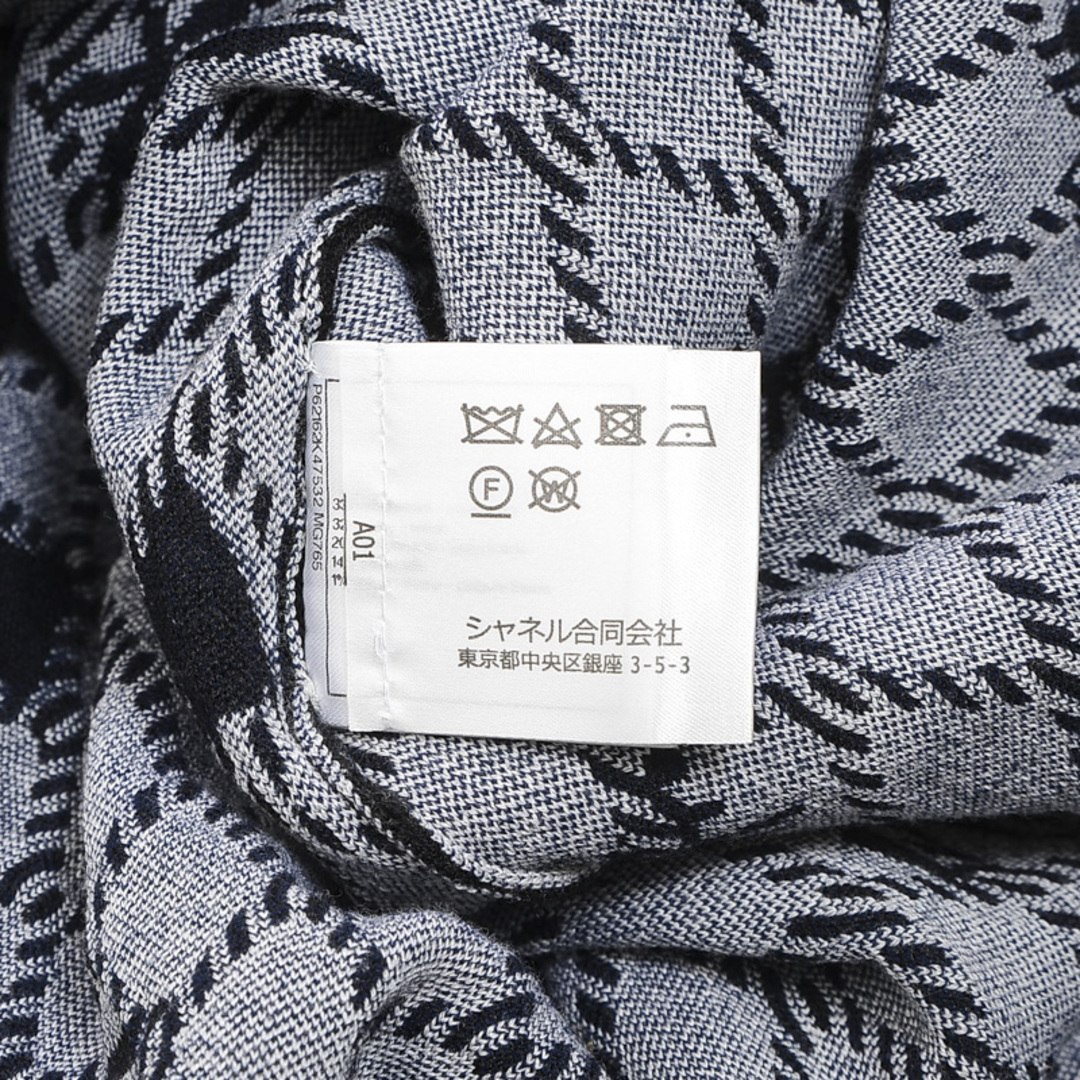 CHANEL(シャネル)のシャネル ニット トップス ロゴ カシミヤ/ウール ブラック 36サイズ P62 レディースのトップス(ニット/セーター)の商品写真