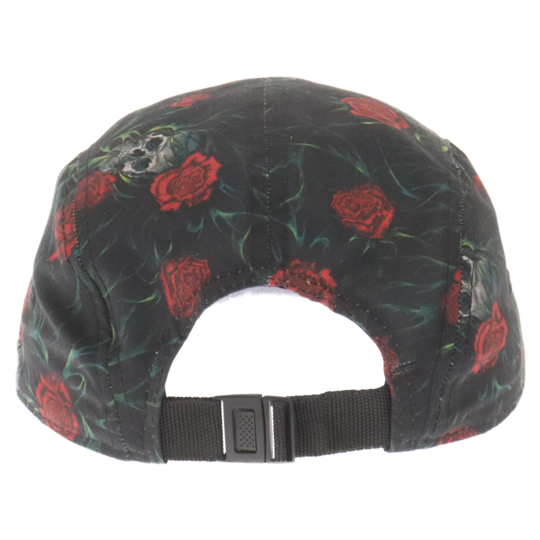 Yohji Yamamoto(ヨウジヤマモト)のYohji Yamamoto POUR HOMME ヨウジヤマモト プールオム ×NEW ERA JET CAP YY SR PRINT BLK RED HD-H53-977 ニューエラ ローズ/スカル ジェットキャップ 帽子 マルチカラー メンズの帽子(キャップ)の商品写真