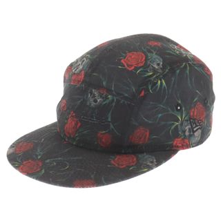 Yohji Yamamoto POUR HOMME ヨウジヤマモト プールオム ×NEW ERA JET CAP YY SR PRINT BLK RED HD-H53-977 ニューエラ ローズ/スカル ジェットキャップ 帽子 マルチカラー