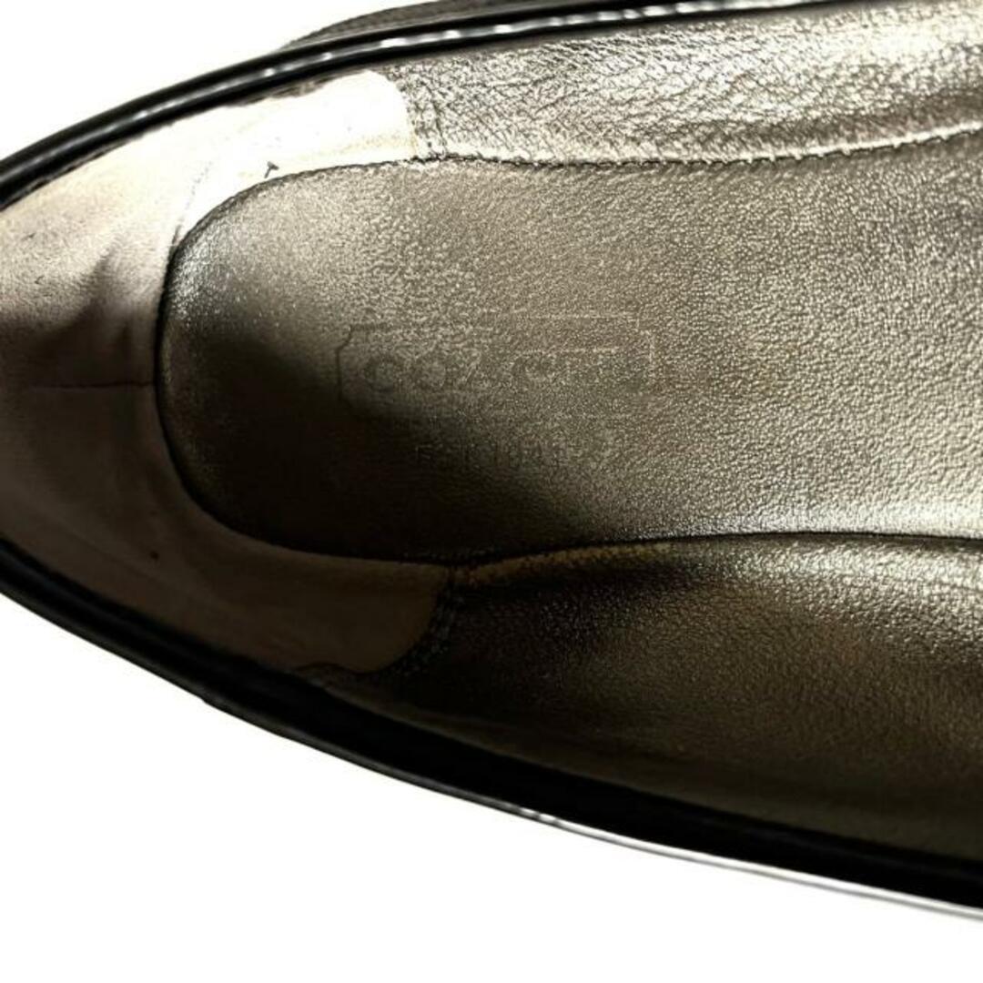 COACH(コーチ)のCOACH(コーチ) フラットシューズ レディース - 黒 シグネチャー柄 ジャガード レディースの靴/シューズ(その他)の商品写真