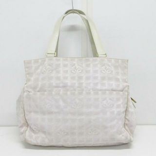 シャネル(CHANEL)のCHANEL(シャネル) ボストンバッグ ニュートラベルライン ピンクベージュ×アイボリー 本体ロックなし ナイロンジャガード(ボストンバッグ)