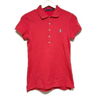 ポロラルフローレン(POLO RALPH LAUREN)のPOLObyRalphLauren(ポロラルフローレン) 半袖ポロシャツ サイズS レディース - レッド(ポロシャツ)