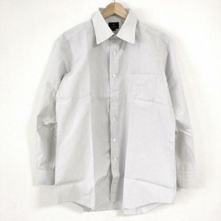 ランバンコレクション(LANVIN COLLECTION)のLANVIN COLLECTION(ランバンコレクション) 長袖シャツ サイズ41-84 メンズ - ライトグレー×白 ストライプ(シャツ)