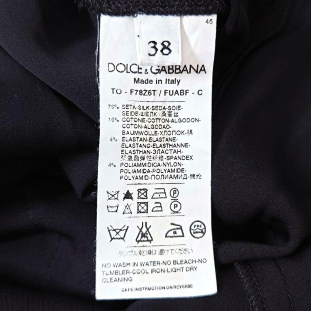 DOLCE&GABBANA(ドルチェアンドガッバーナ)のDOLCE&GABBANA(ドルチェアンドガッバーナ) キャミソール サイズ38 S レディース - 黒 レース レディースのトップス(キャミソール)の商品写真