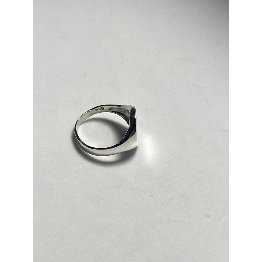 SILVERシグネット　オーバル印台　スターリングシルバー925リング 9号なフ メンズのアクセサリー(リング(指輪))の商品写真