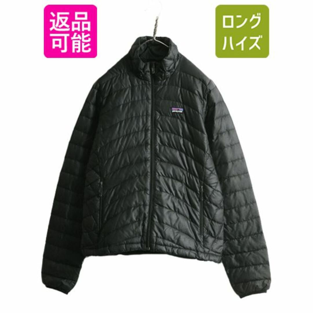 patagonia(パタゴニア)の13年製 パタゴニア ダウン セーター レディース M 古着 Patagonia ナイロン ジャケット アウター ブルゾン アウトドア パッカブル ブラック レディースのジャケット/アウター(ダウンジャケット)の商品写真