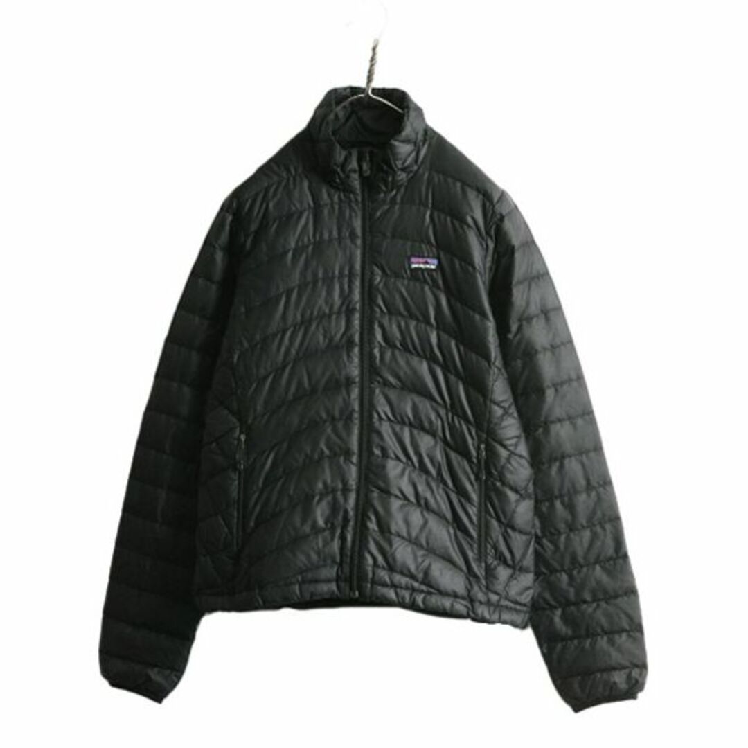 patagonia(パタゴニア)の13年製 パタゴニア ダウン セーター レディース M 古着 Patagonia ナイロン ジャケット アウター ブルゾン アウトドア パッカブル ブラック レディースのジャケット/アウター(ダウンジャケット)の商品写真