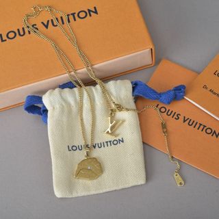 ルイヴィトン(LOUIS VUITTON)の美品◇ルイヴィトン コリエ マップ LVイニシャル シティー ネックレス(ネックレス)