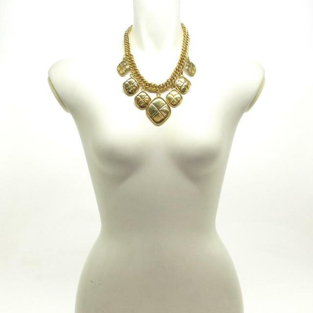 CHANEL(シャネル) ネックレス美品 - 金属素材 ゴールド ひし形 CHANEL(シャネル) ネックレス美品 - 金属素材 ゴールド ひし形