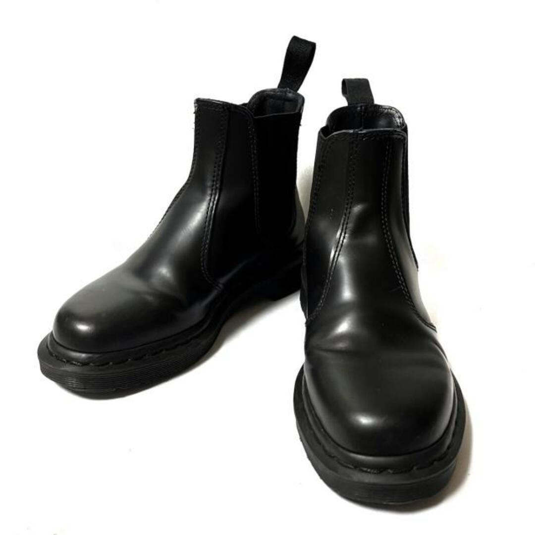 Dr.Martens(ドクターマーチン)のDr.Martens(ドクターマーチン) ショートブーツ EU 37 レディース - 黒 サイドゴア レザー レディースの靴/シューズ(ブーツ)の商品写真