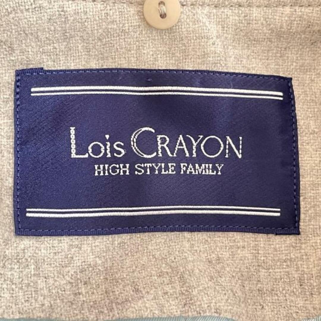 Lois CRAYON(ロイスクレヨン)のLois CRAYON(ロイスクレヨン) コート サイズM レディース美品  - 黒×グレー 長袖/秋/冬 レディースのジャケット/アウター(その他)の商品写真