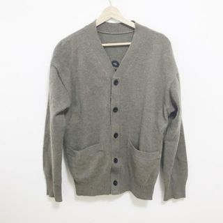 sacai - Sacai(サカイ) カーディガン サイズ0 XS メンズ - 22-0442S グレーベージュ×黒 長袖/刺繍/2022AW/MADSAKI.コラボ