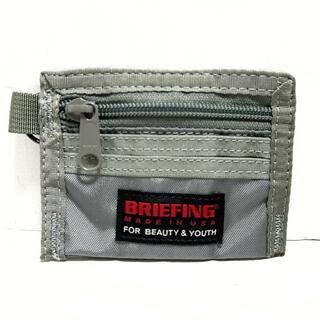ブリーフィング(BRIEFING)のBRIEFING(ブリーフィング) コインケース新品同様  - グレー×カーキ ナイロン(コインケース)